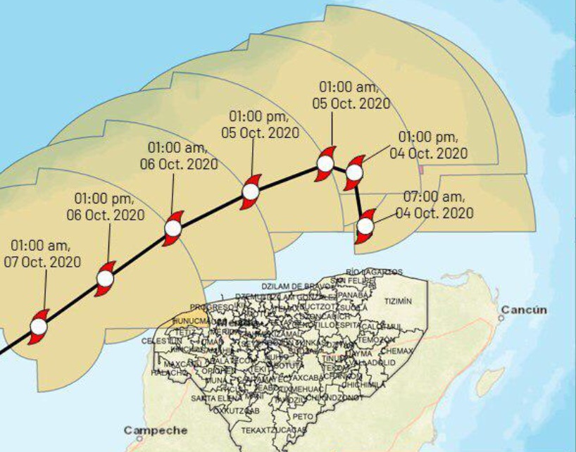 Tormenta Tropical ‘Gamma’ se acerca a Progreso
